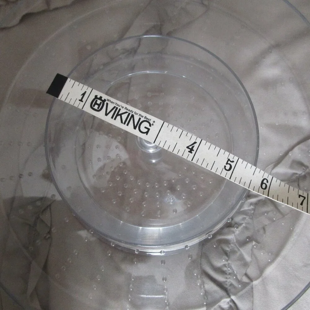 clear acrylic lazy Susan bowl